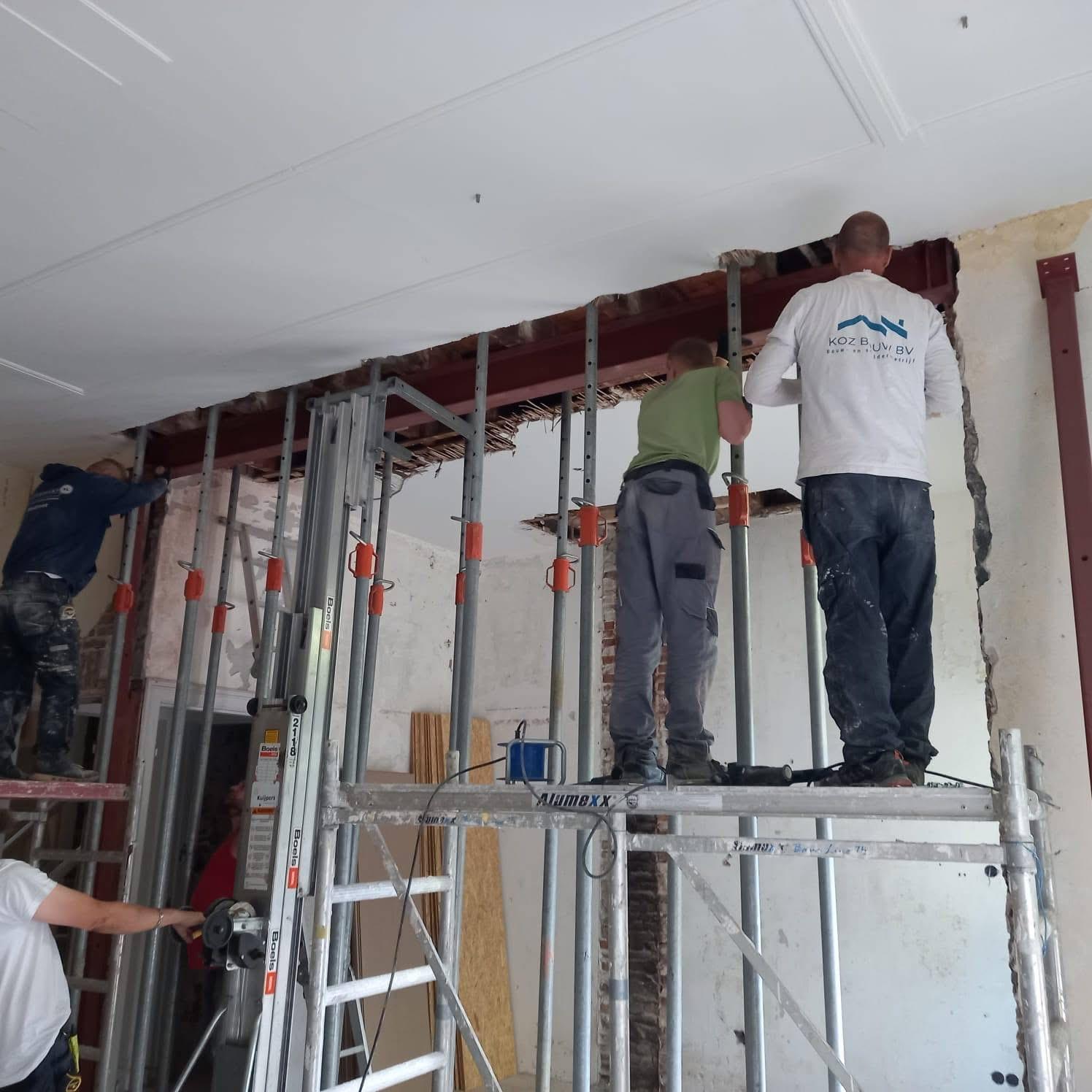 stalen balk muurdoorbraak